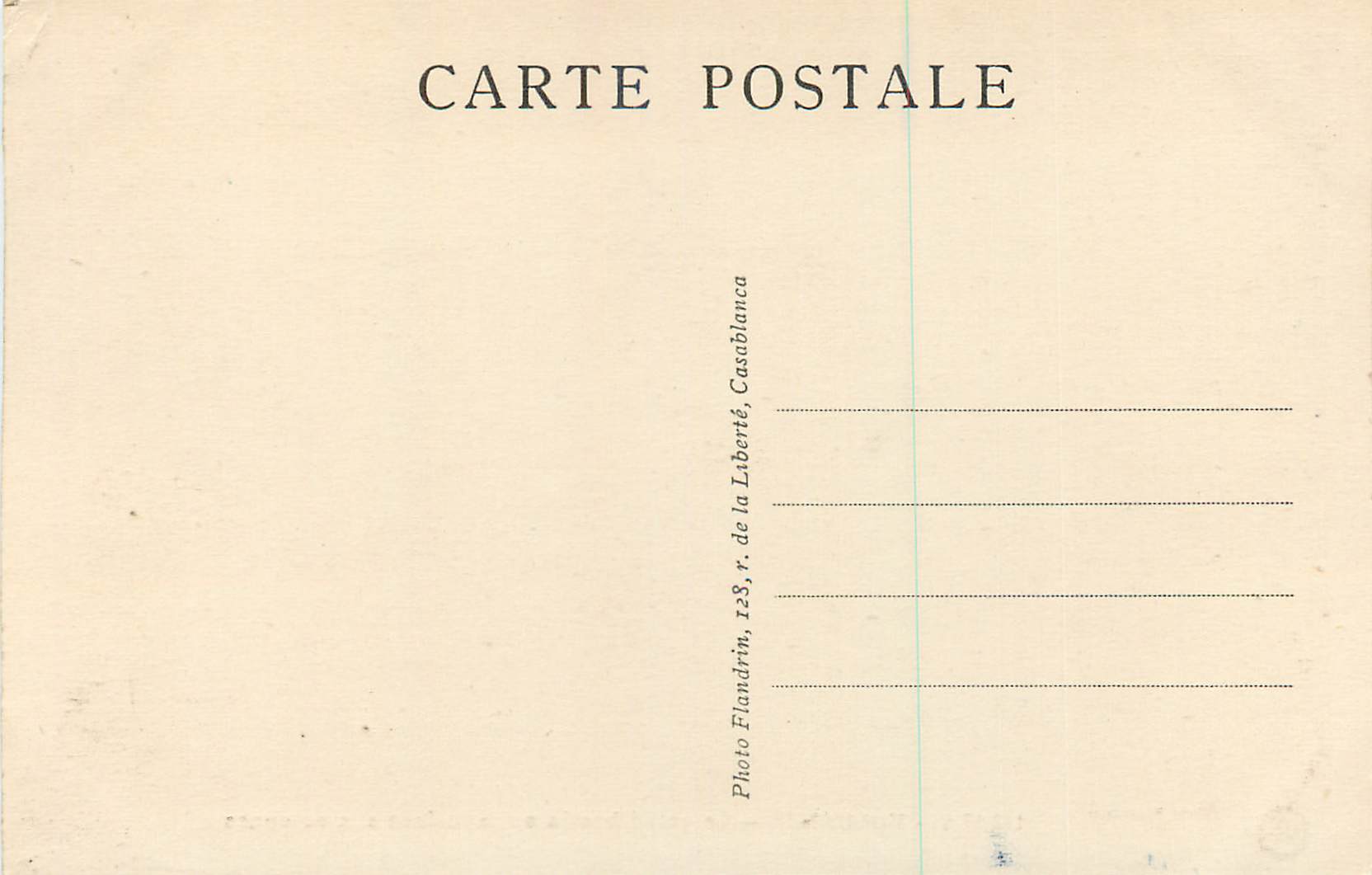 CPA Volubilis Le Grand Bassin ou la Maison aux Colonnes — Back