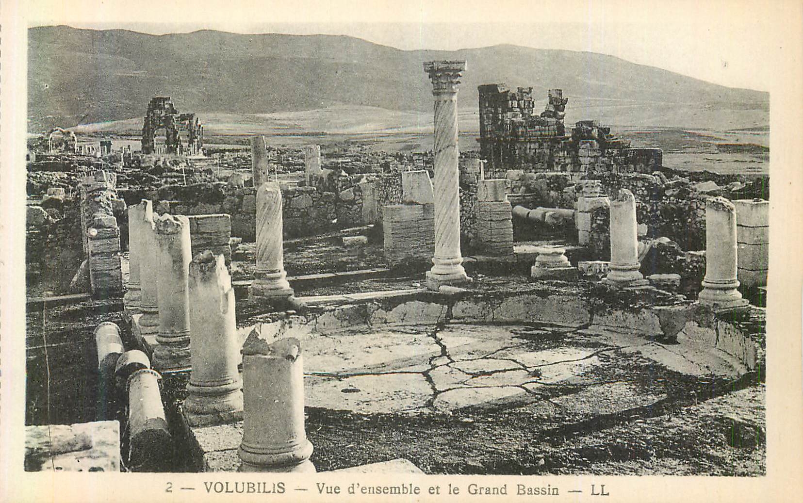 CPA Volubilis Vue D'Ensemble et le Grand Bassin