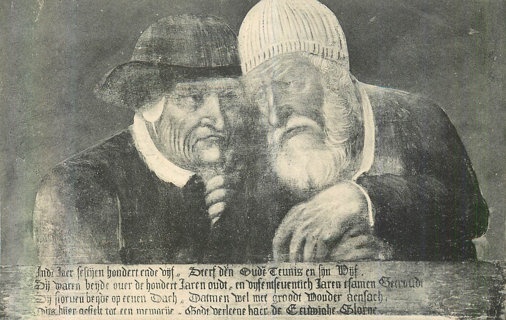 Deux vieillards — scène de mémoire — Cabaret Flamand 'Vlissinghe', Bruges