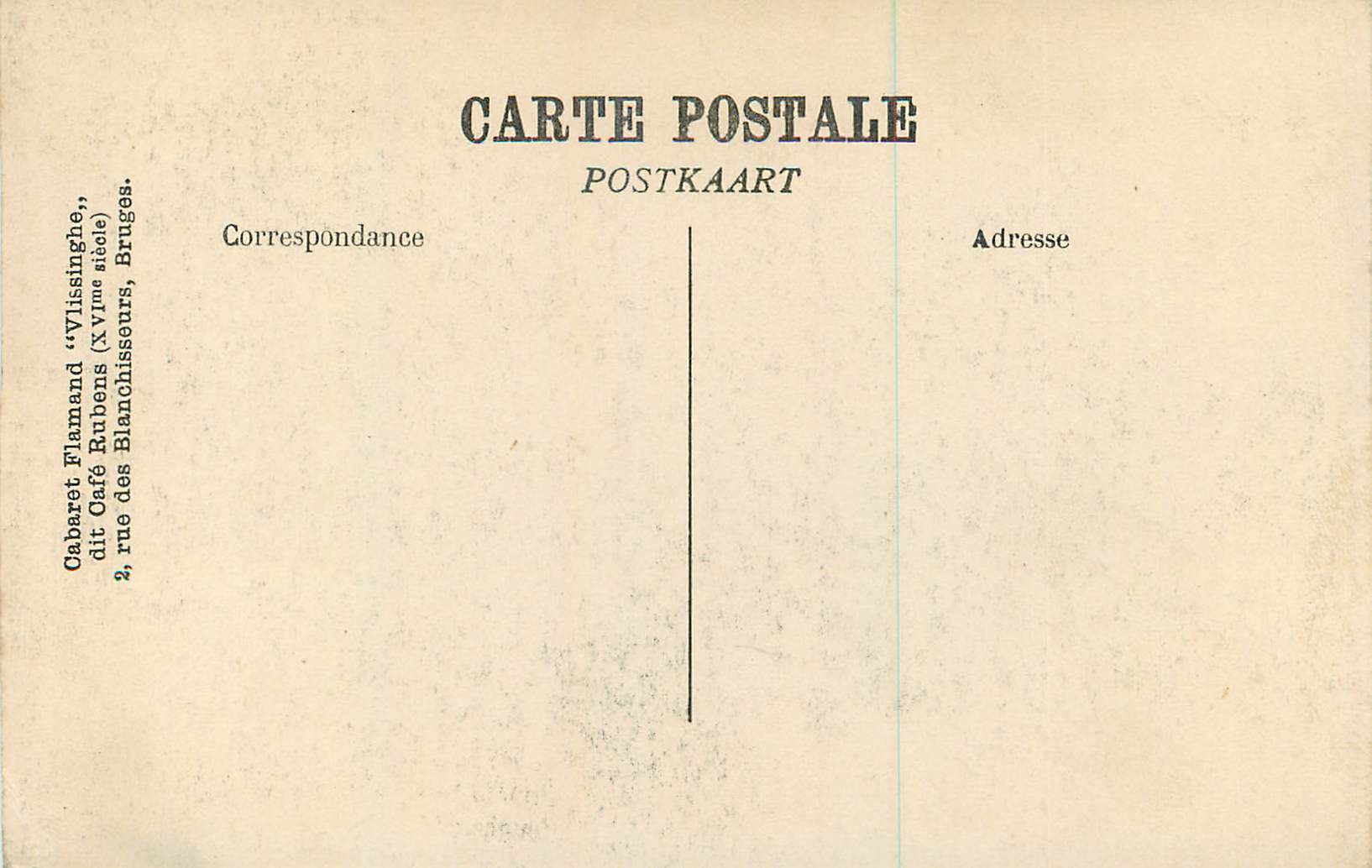 Deux vieillards — scène de mémoire — Cabaret Flamand 'Vlissinghe', Bruges — Reverso