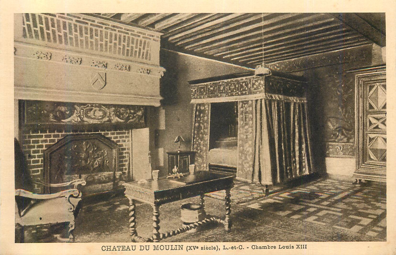 Château du Moulin (XVe siècle), L.-et-C. - Chambre Louis XIII