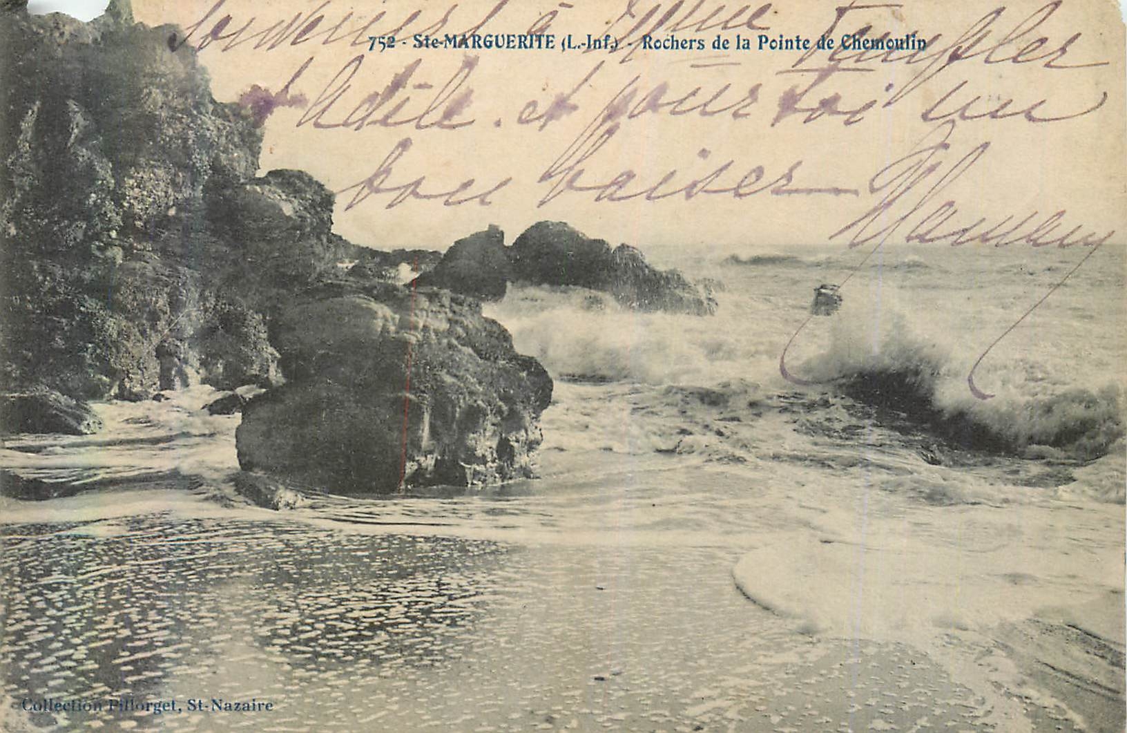 CPA Ste Marguerite (L Inf) Rochers de la Pointe de Chemoulin