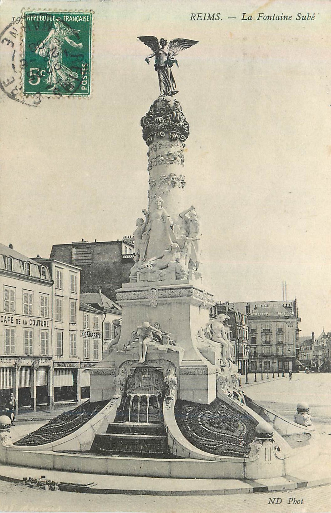 Reims — La Fontaine Subé — ND Phot