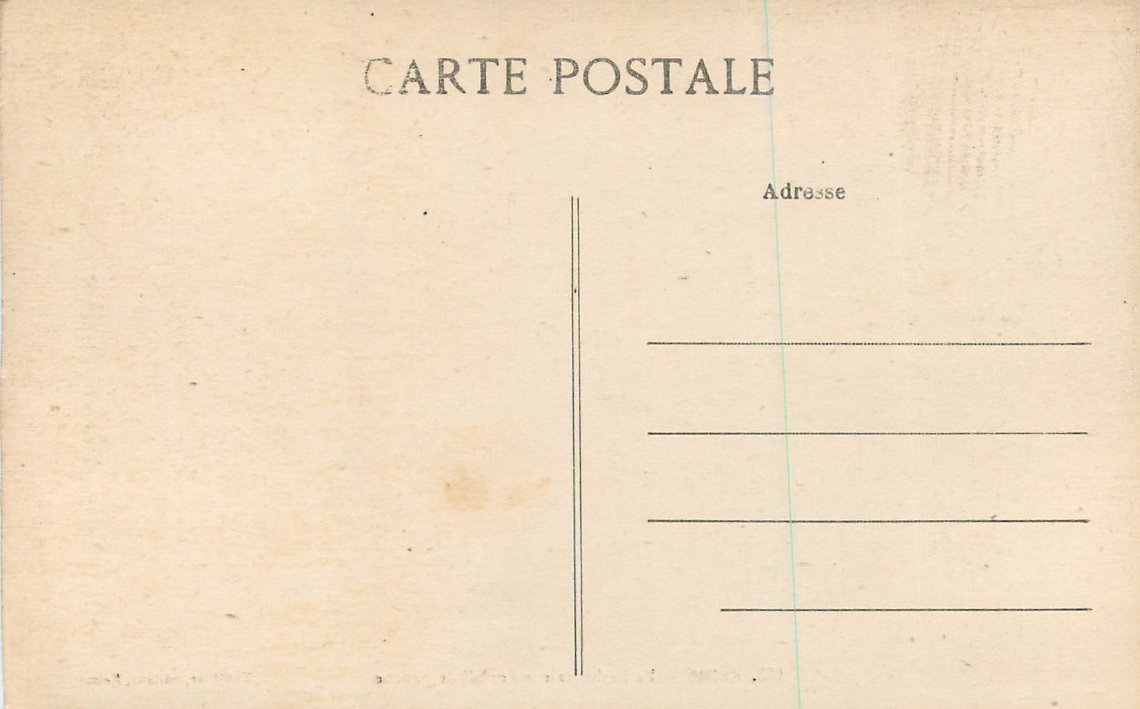 CPA Reims La Cathedrale Portail de Gauche — Rückseite
