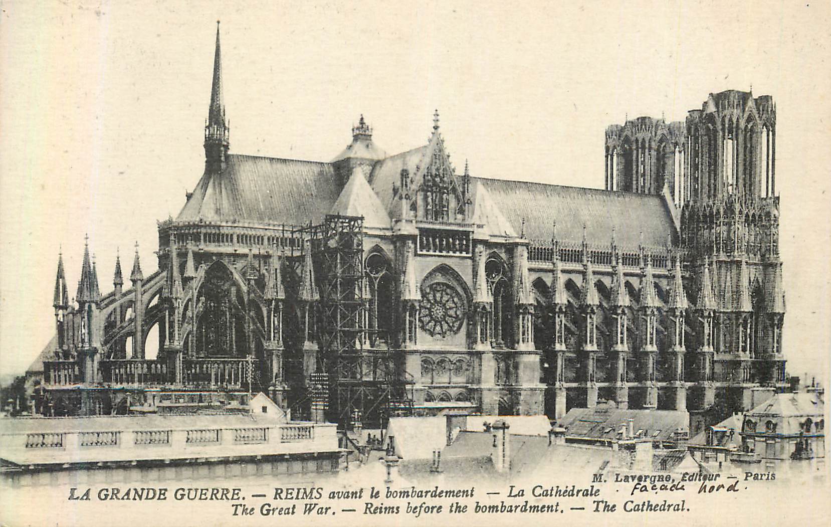 CPA Reims avant Le Bombardement La Cathedrale La Grande Guerre