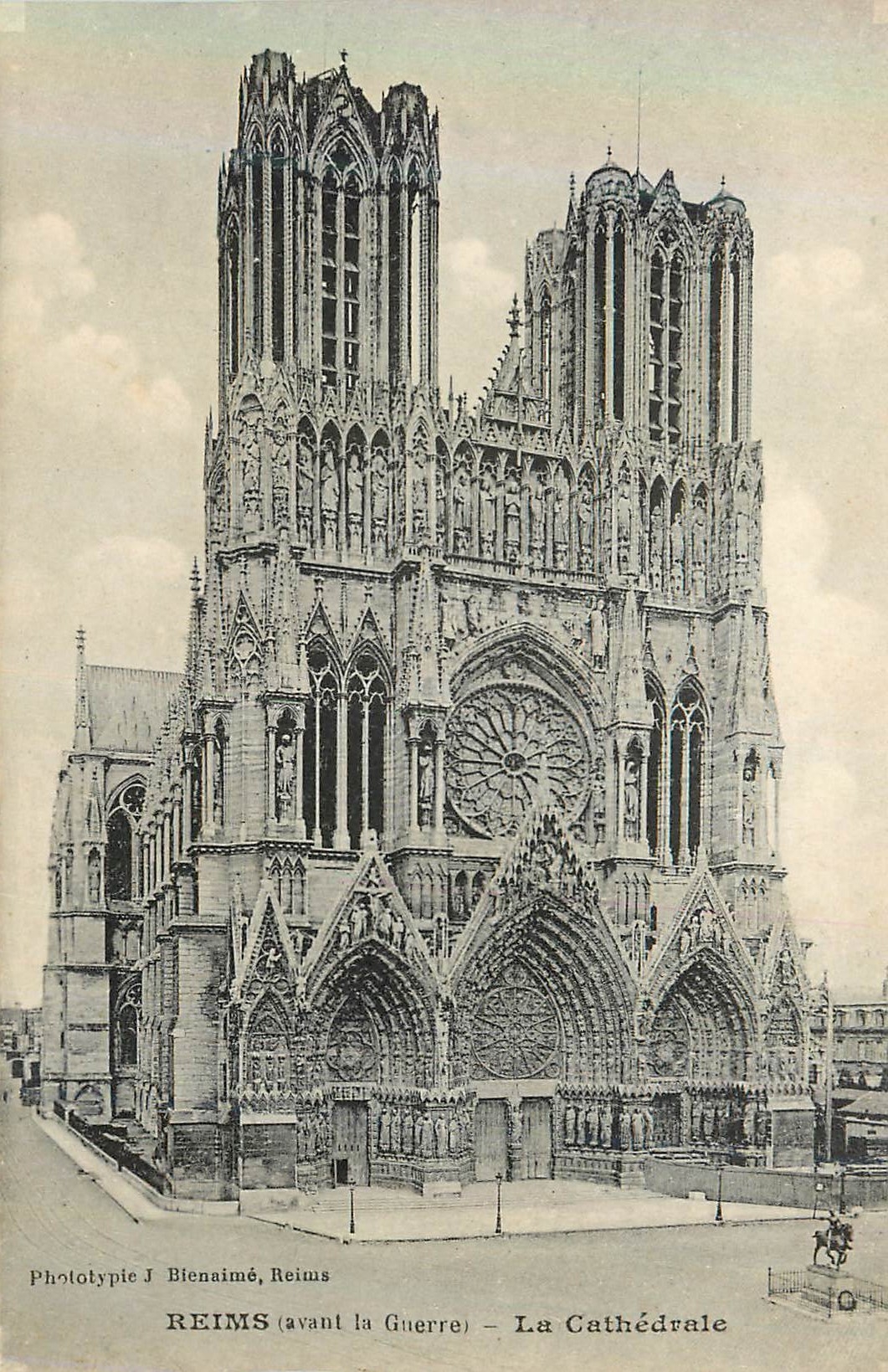 CPA Reims (Avant La Guerre) La Cathedrale