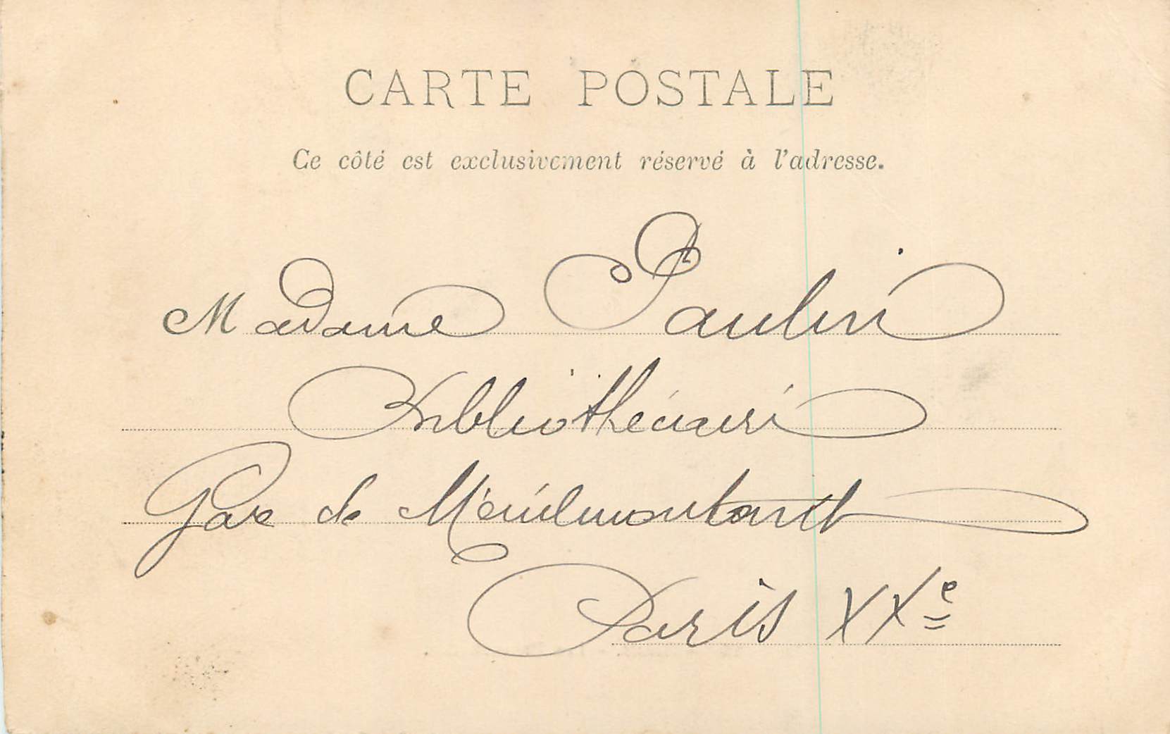 CPA Reims Les Promenades — Verso