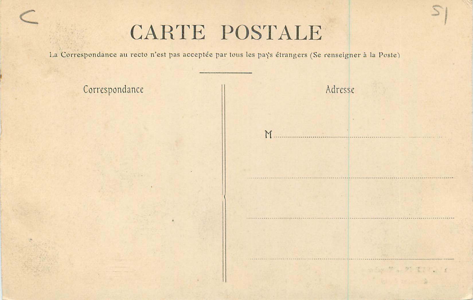 CPA Reims Tombeau de Saint Remi — Verso