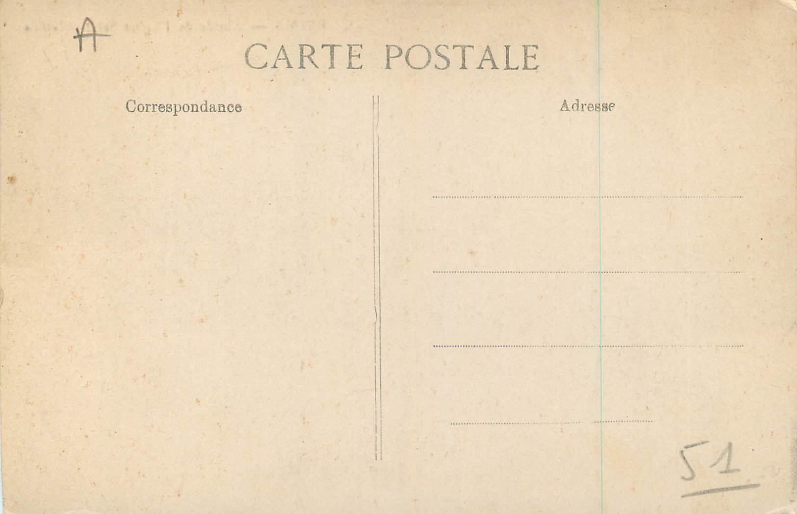 CPA Reims Abside de l'Eglise Saint Clotilde — Verso
