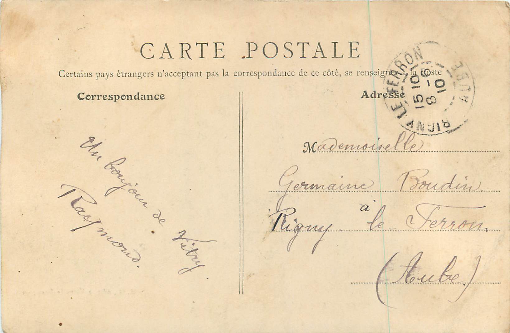 CPA Vitry le Francois Porte du Pont Cote Interieur — Verso