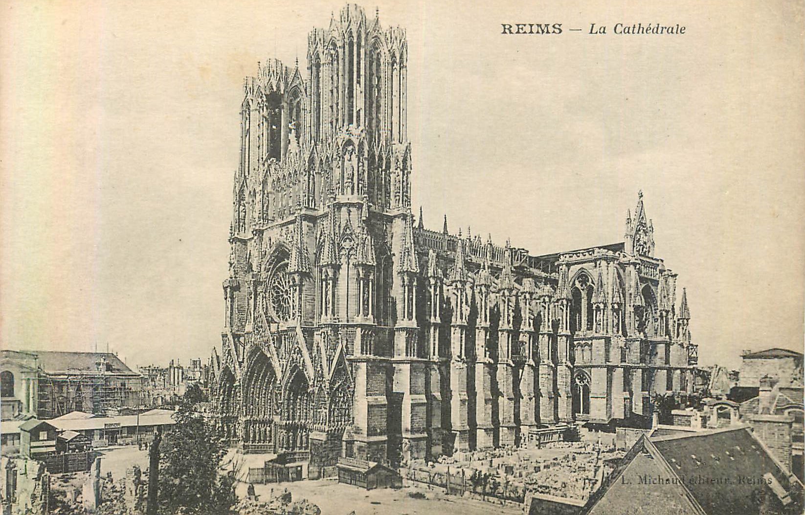 CPA Reims La Cathedrale