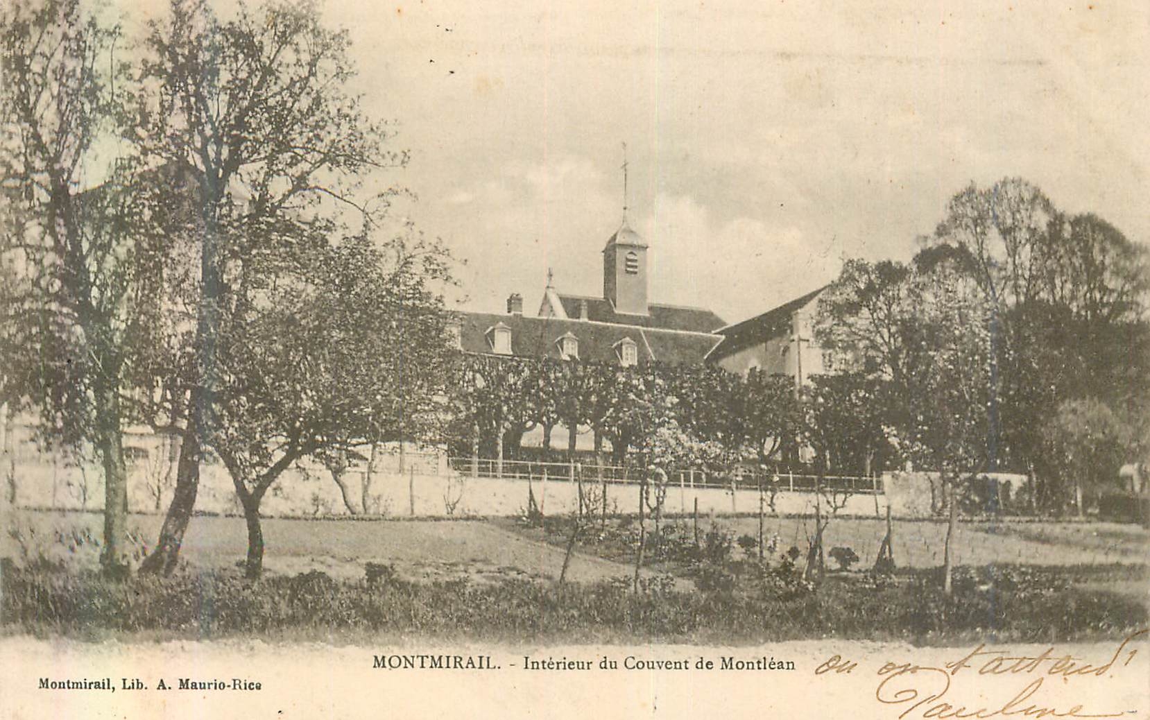 CPA Montmirail Interieur du Couvent de Montlean