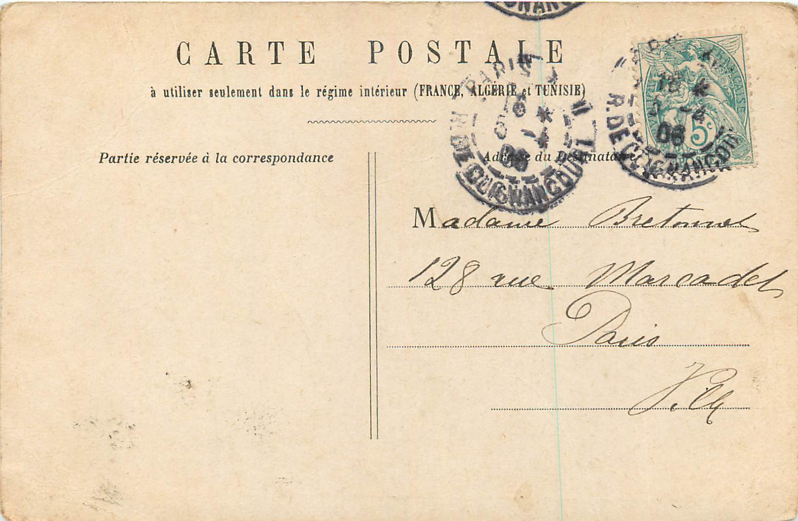 CPA Elle Dis Moi Petit Pierre J'Aime quand la Joues avec Moi Lui L'Amour que qu'c'est qu'ca M'am'zelle — Back