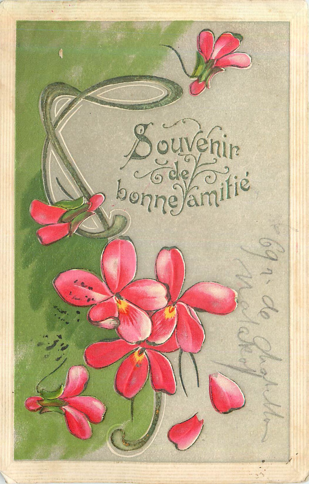 CPA Souvenir Bonne Amitie