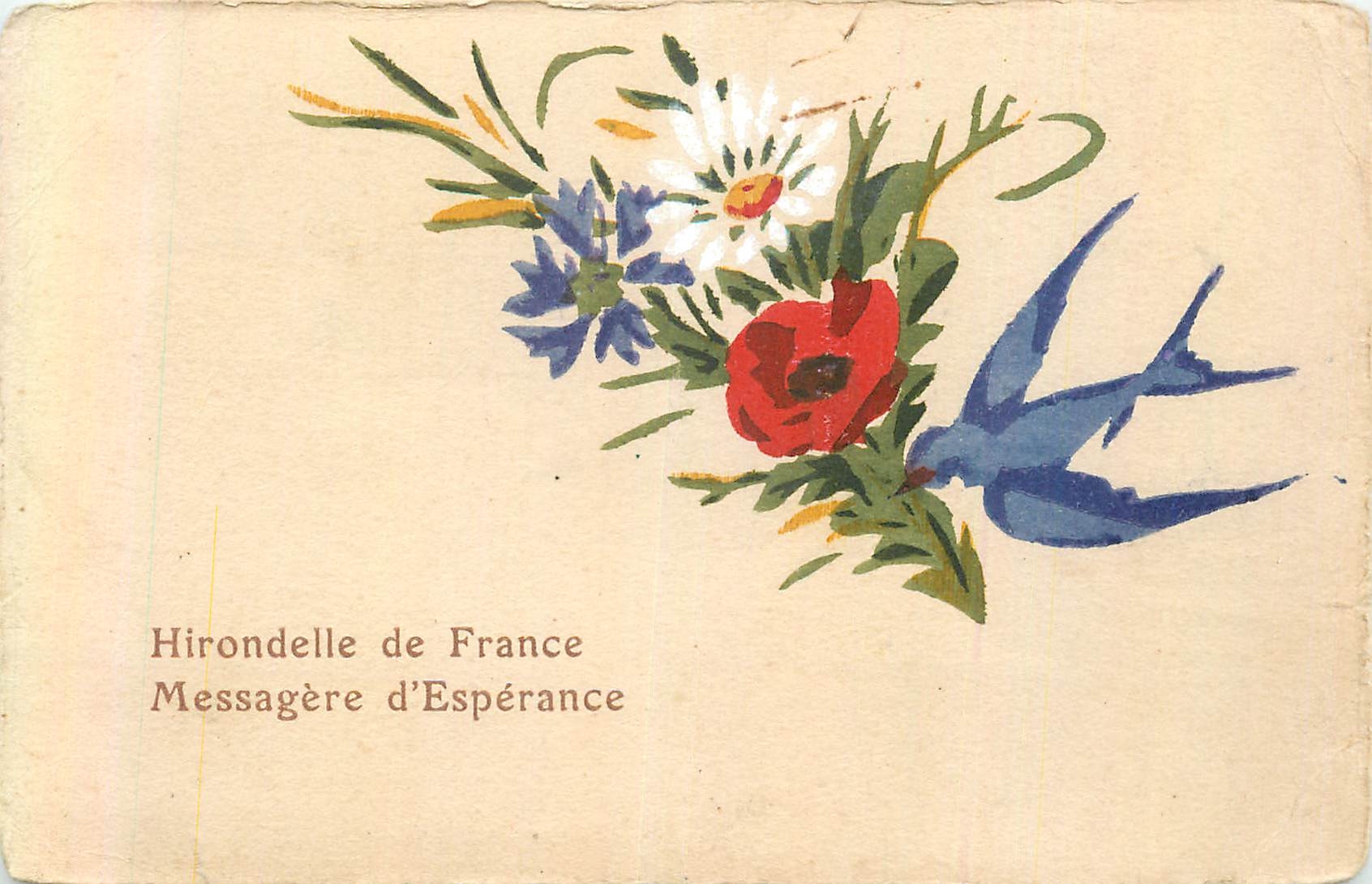 CPA Hirondelle de France Messagere d'Esperance