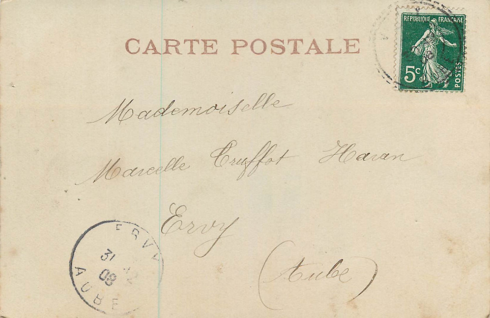 CPA Bonne Annee Enfants — Verso