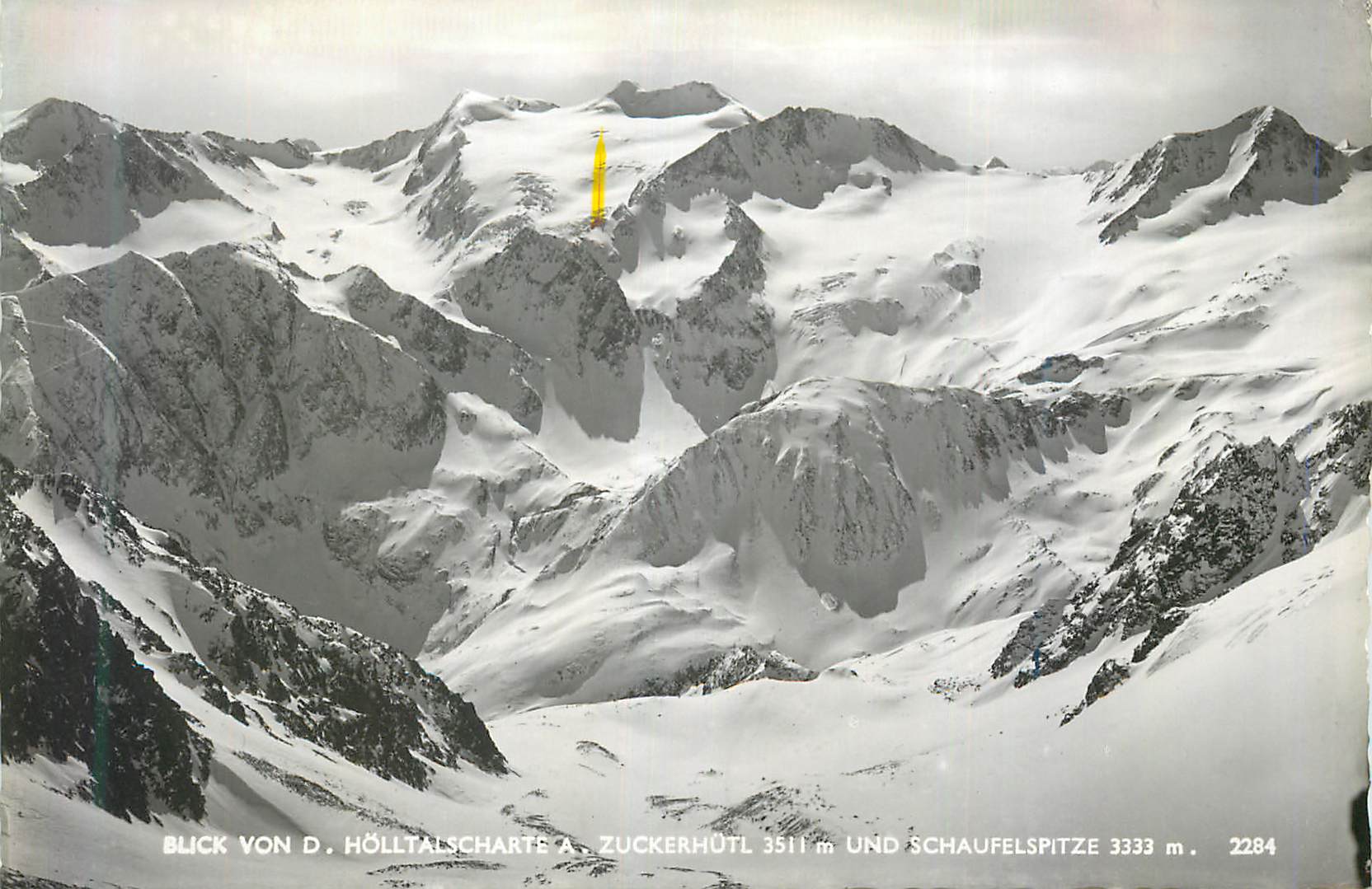 CPM Blick Holltalscharte a Zuckerhutl 3511 m Und Schaufelspitze 3333 m