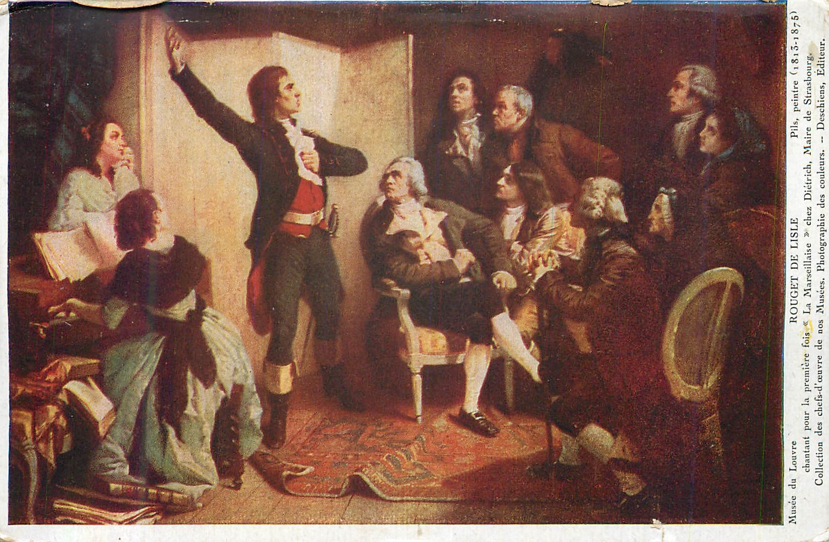 CPA Musee de Louvre Rouget de Lisle La Marseillaise