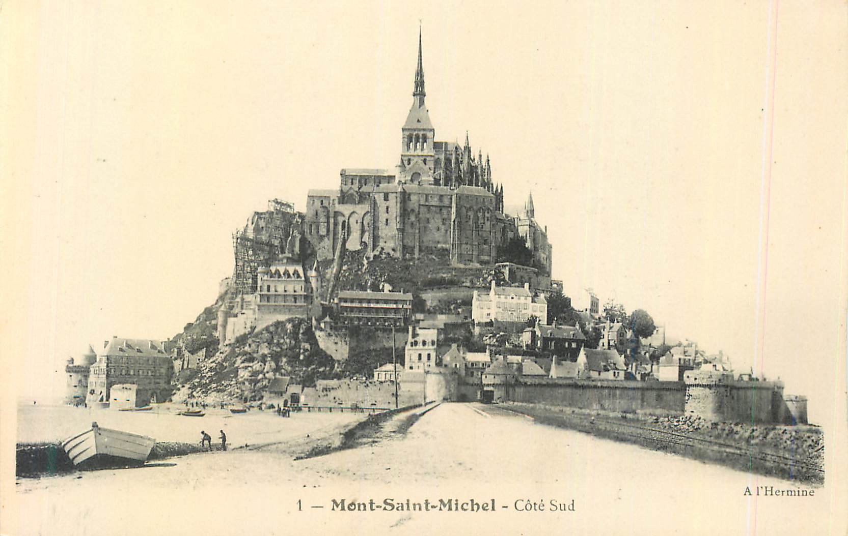 CPA Mont Saint Michel Cote Sud