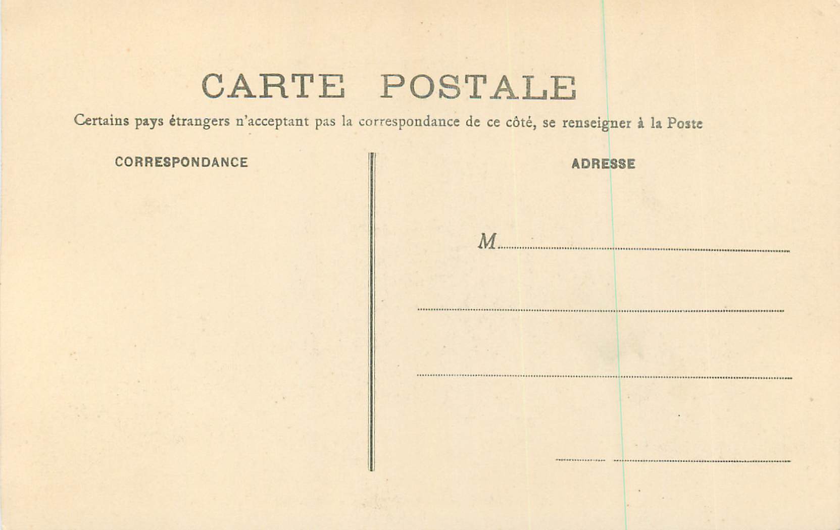 CPA Mont Saint Michel Cote Sud — Verso