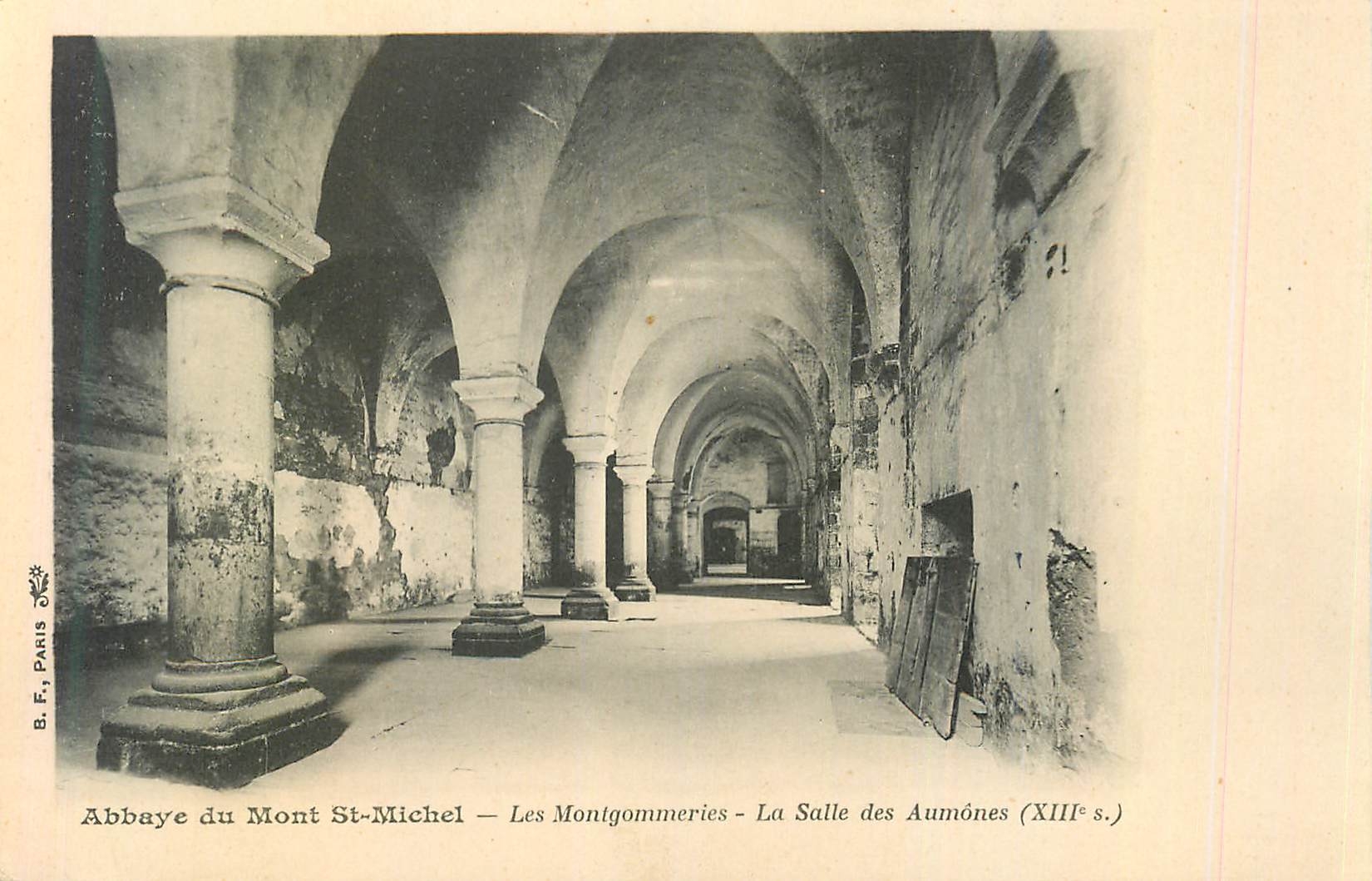 Abbaye du Mont-St-Michel — Les Montgommeries — La Salle des Aumônes (XIIIe s.)