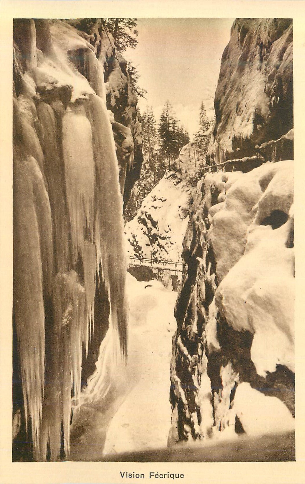 CPA Gorges de la Diosaz Une Merveille de la Nature Servoz (alt 814 m) pres Chamonix Vision Feerique