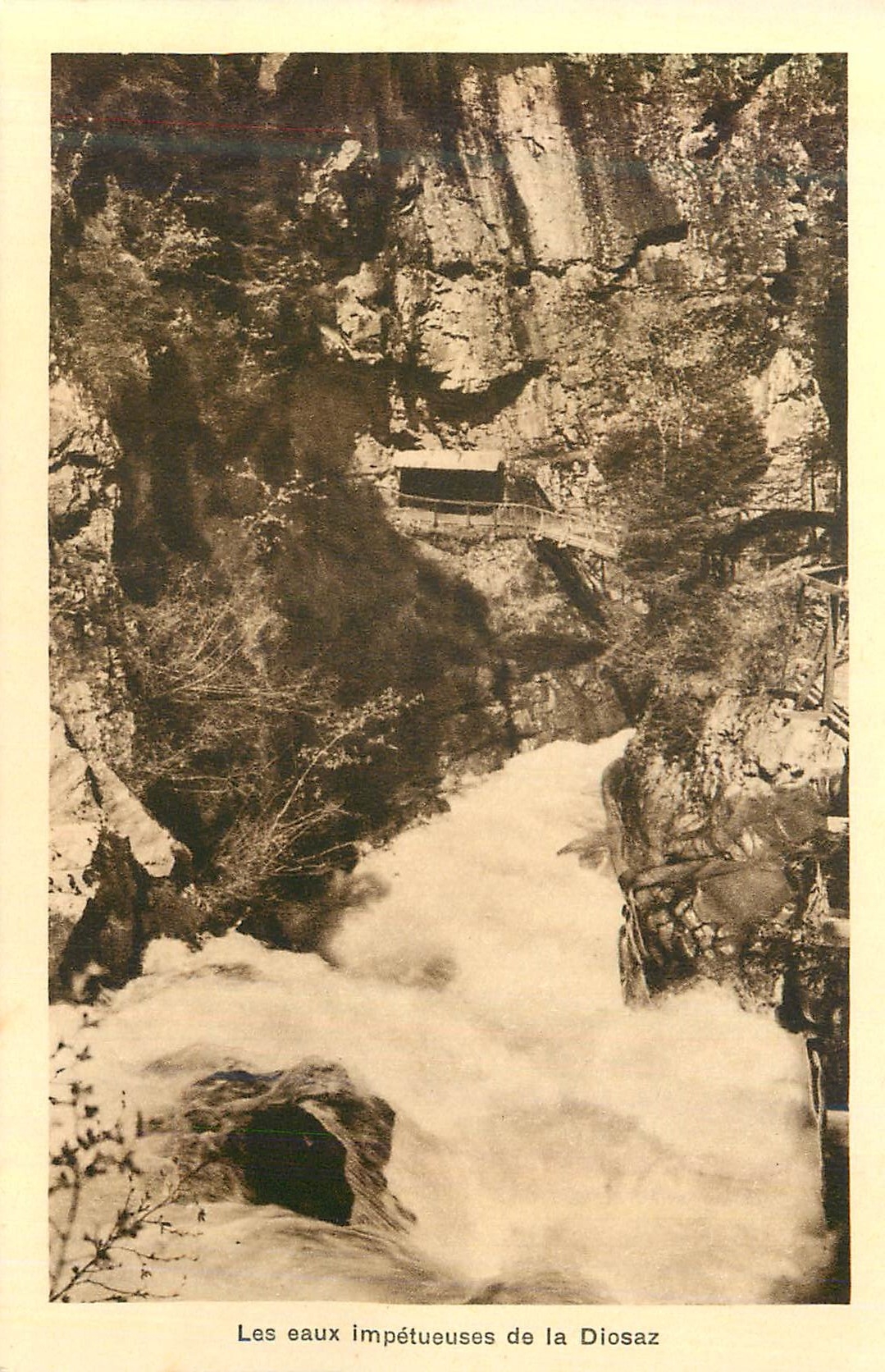 CPA Gorges de la Diosaz Une Merveille de la Nature Servoz (alt 814 m) pres Chamonix Les Eaux Impetueuses de la Diosaz