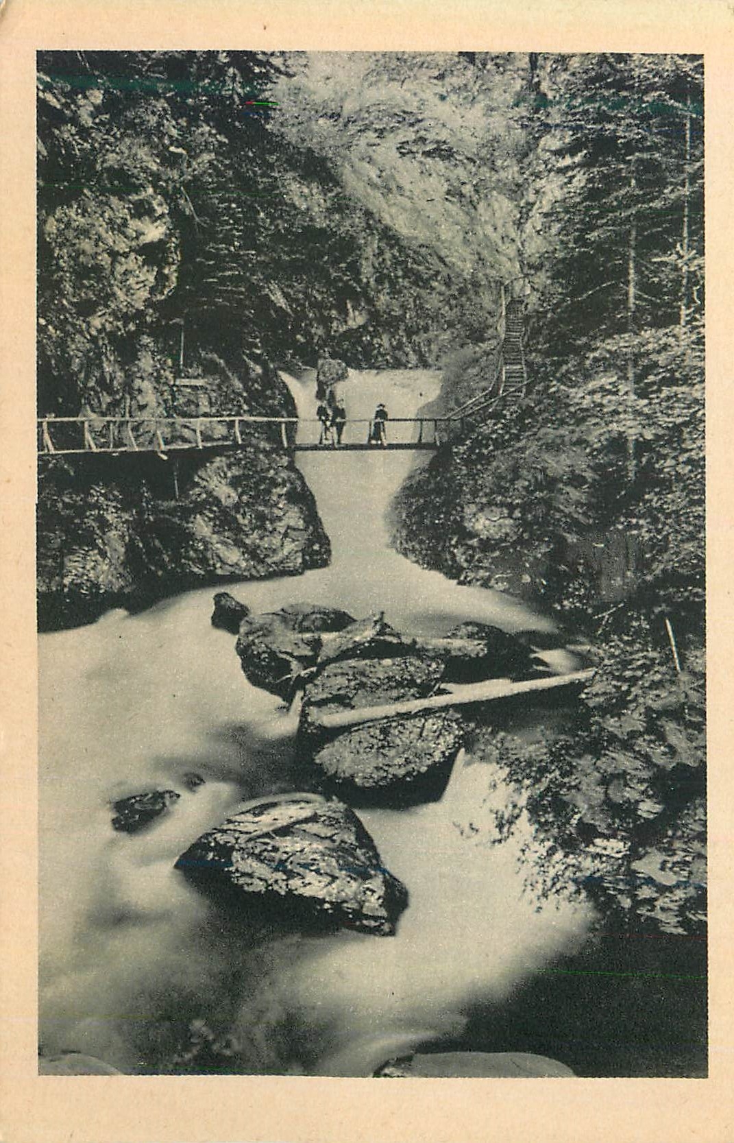 CPA Gorges de la Diosaz Une Merveille de la Nature Servoz (alt 814 m) pres Chamonix Cascade de Barme Rousse