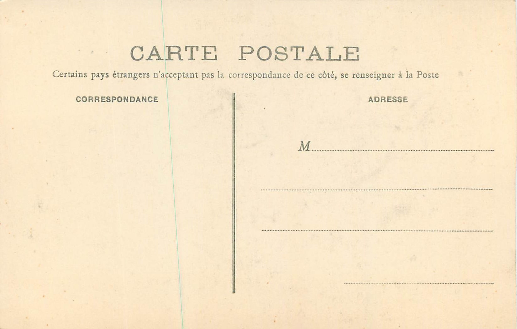CPA Mont Saint Michel L'Abside — Rückseite