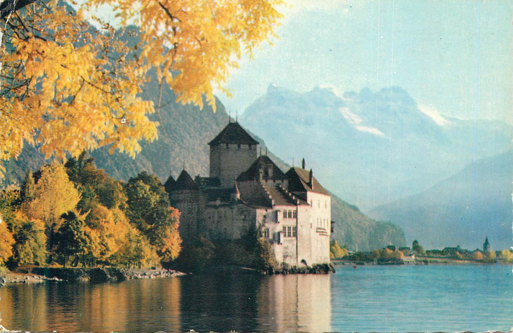 CPM Lac Leman Le Chateau de Chillon et Les Dents du Midi