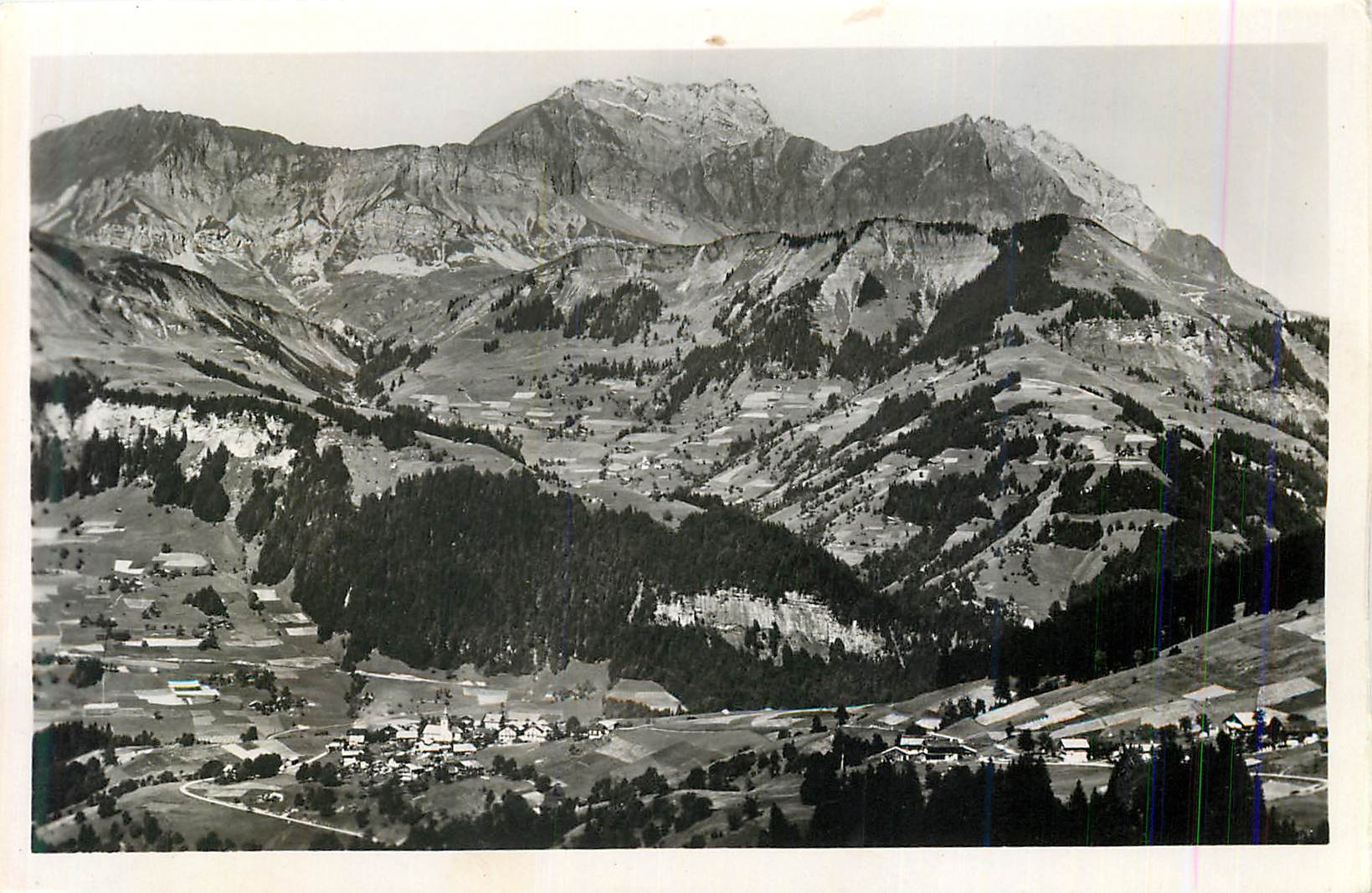 CPM Savoie Notre Dame de Bellecombe (1134 m) et la Chaine de L'Etale
