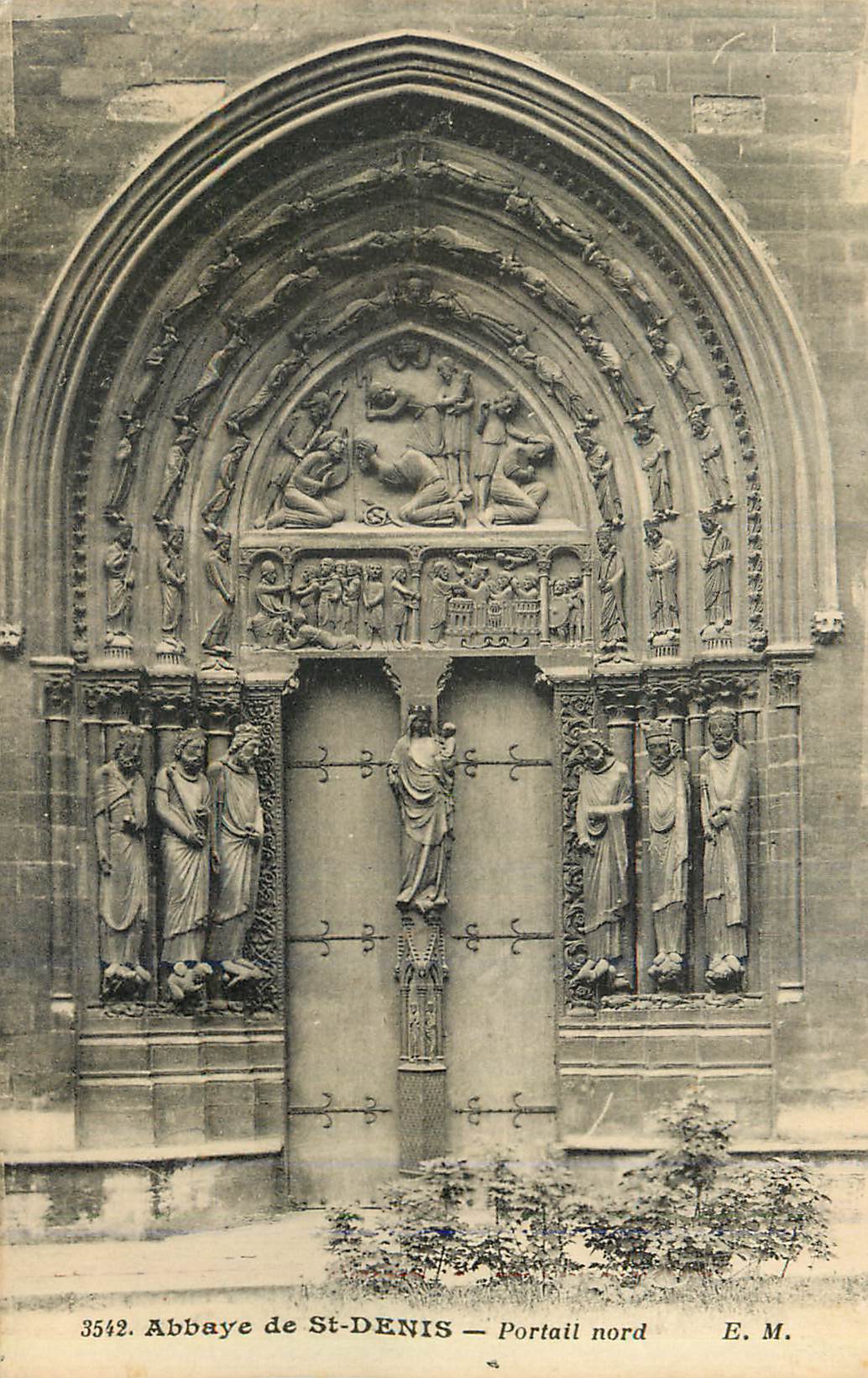 Abbaye de St-DENIS — Portail nord — E. M. n° 3542