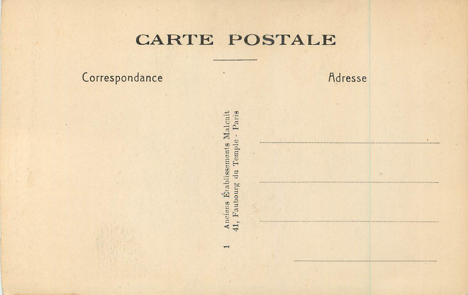 Abbaye de St-DENIS — Portail nord — E. M. n° 3542 — Verso