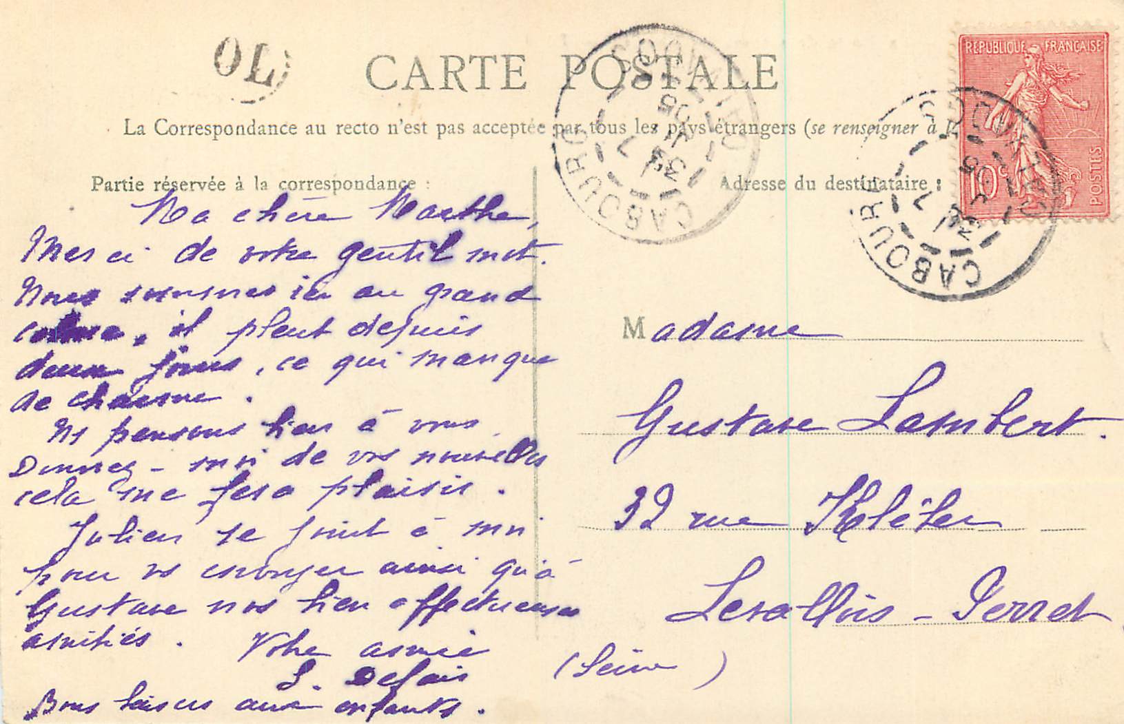 CPA Caen La Porte de Secours du Chateau — Rückseite