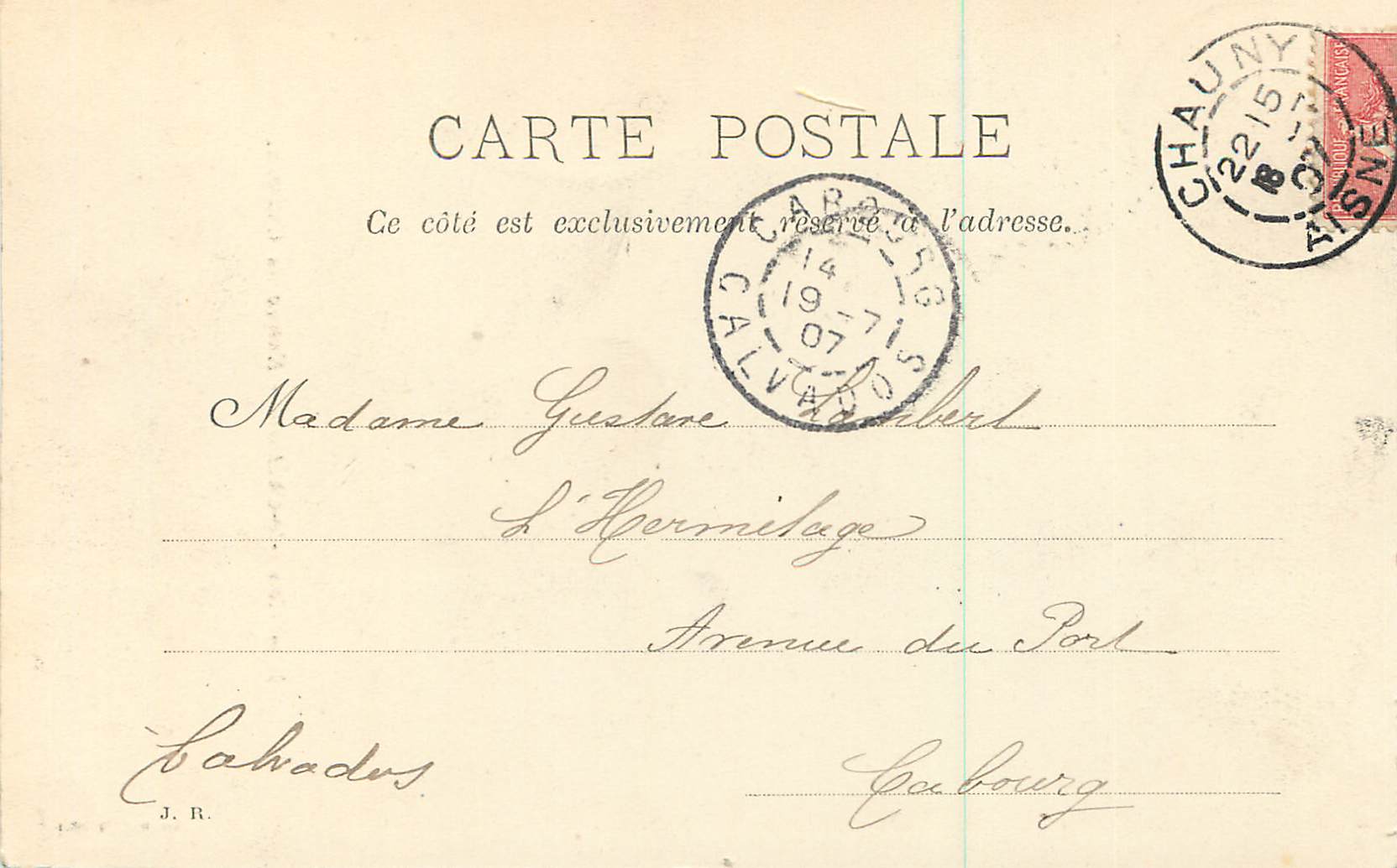 CPA Coucy le Chateau Entree du Chateau — Rückseite