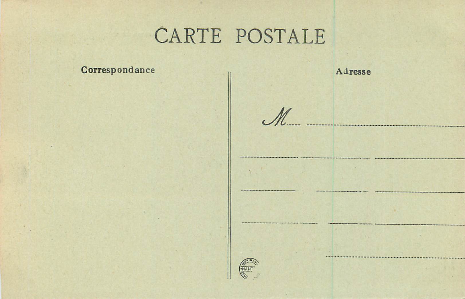 Saint-Quay-Portrieux (C.-du-N.) — Vue panoramique — éditeur imprimeur MANT — Verso