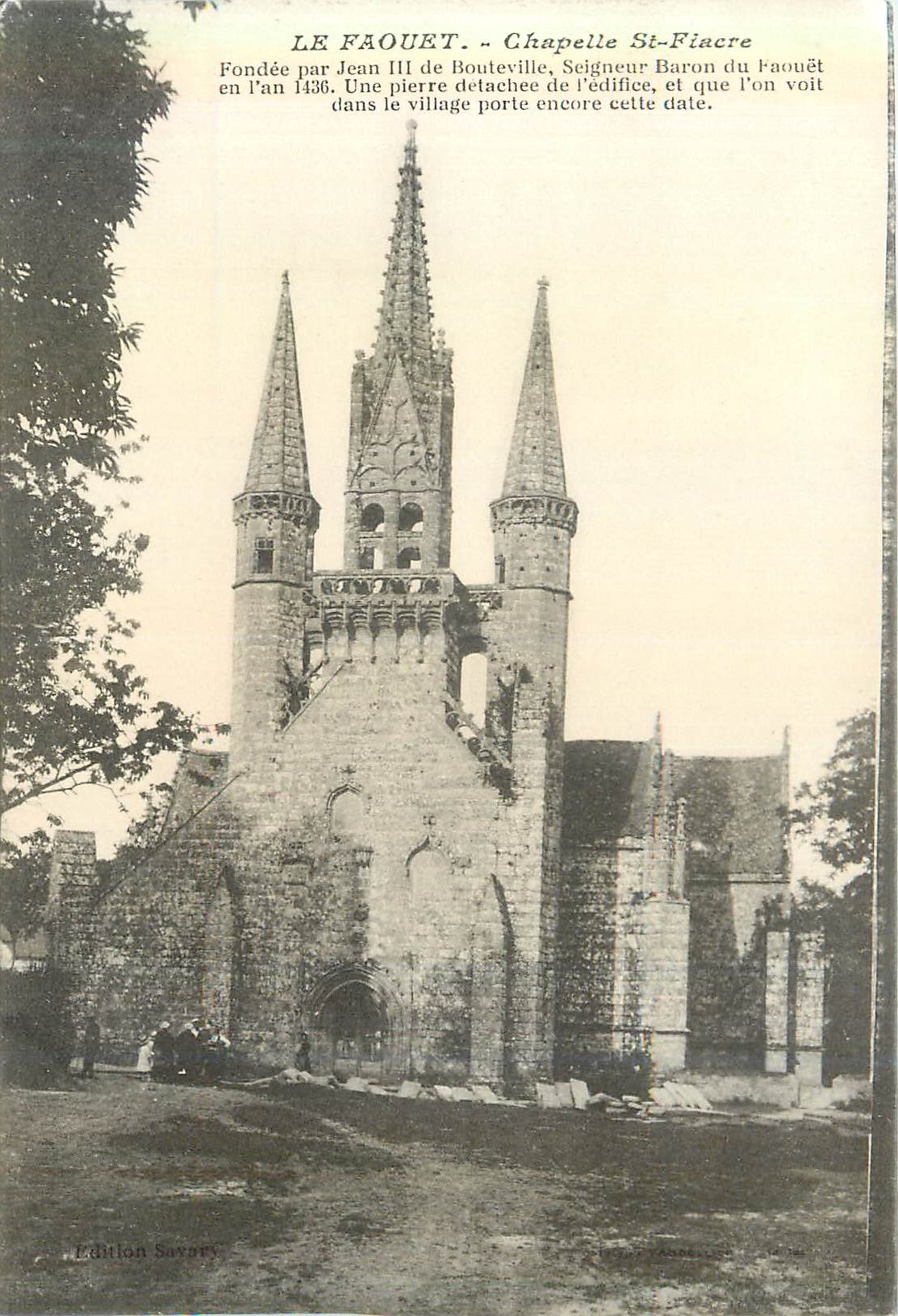 CPA Le Faouet Chapelle St Fiacre