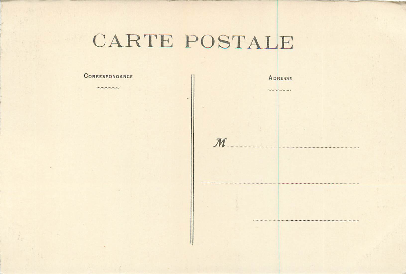 CPA Le Faouet Chapelle St Fiacre — Rückseite