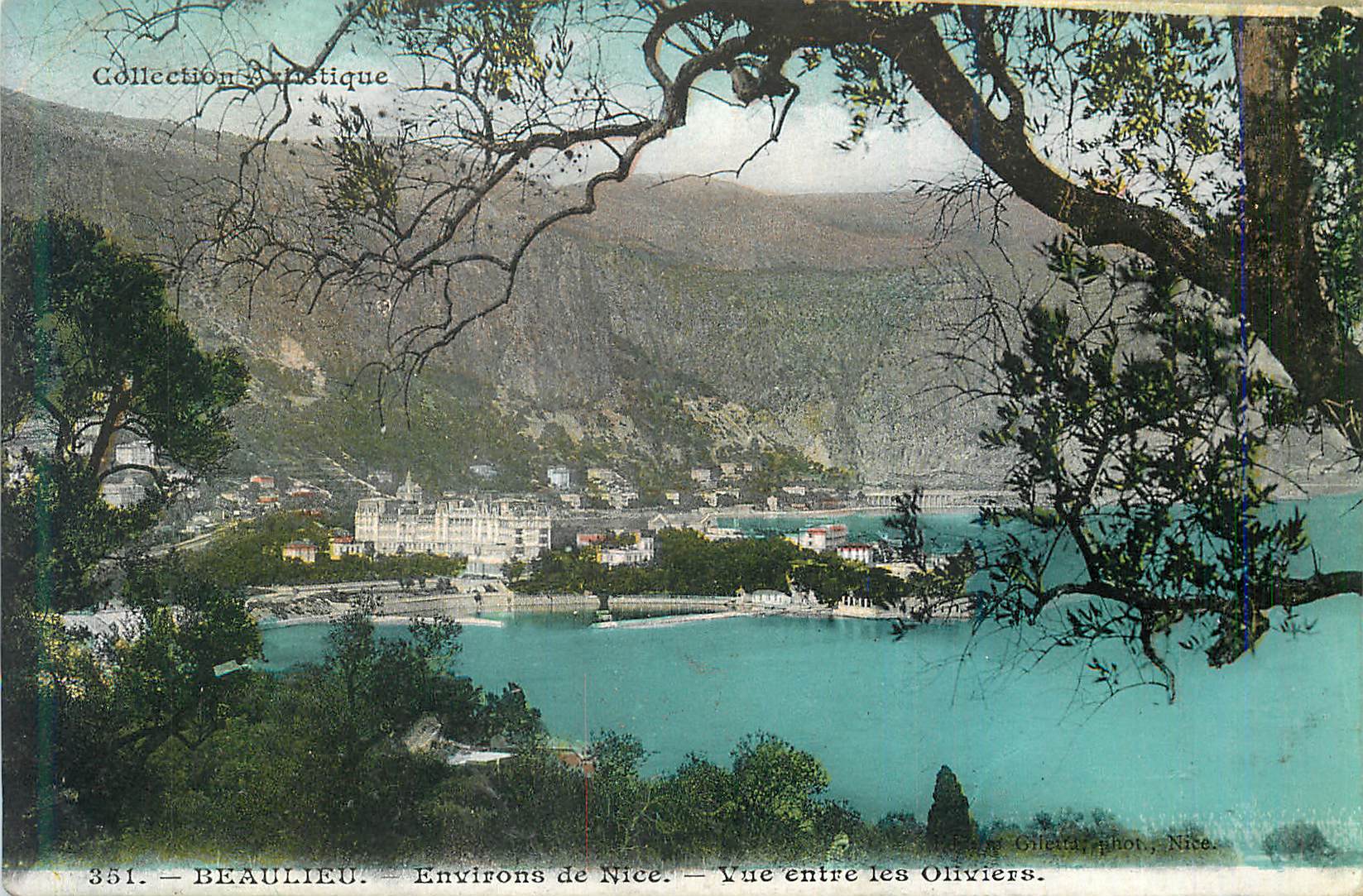 CPA Beaulieu Environs de Nice Vue Entre Les Oliviers