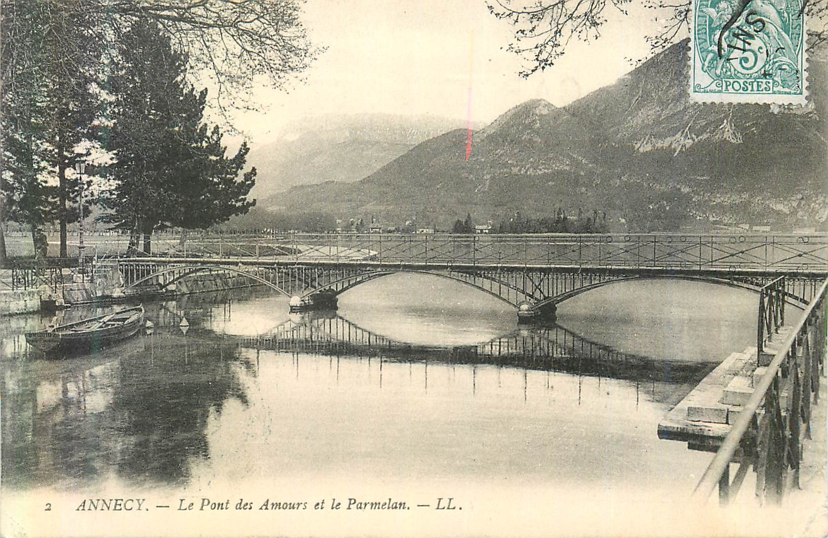 CPA Annecy le Pont des Amours et le Parmelan
