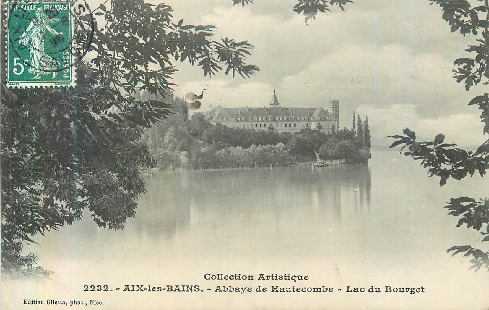 CPA Aix les Bains Abbaye de Hautecombe Lac du Bourget