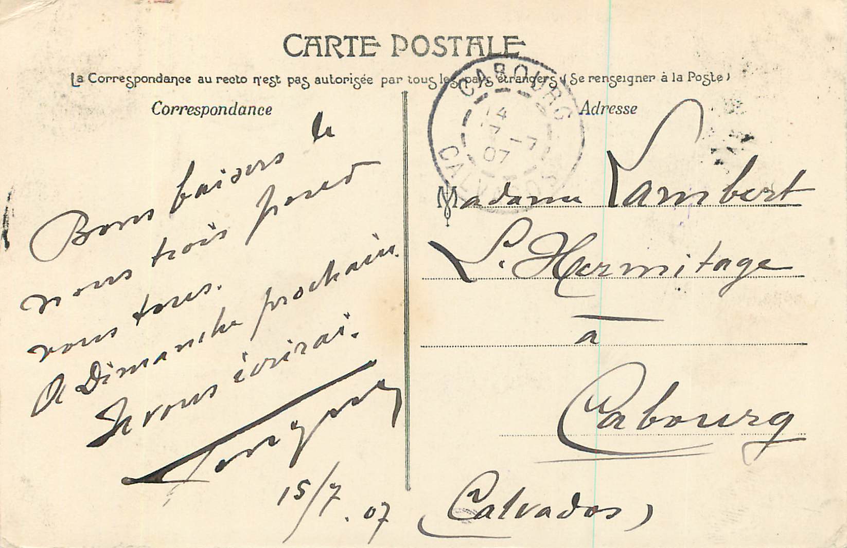 Vichy — View of the Ardoisière Cascade — J.C. — Back