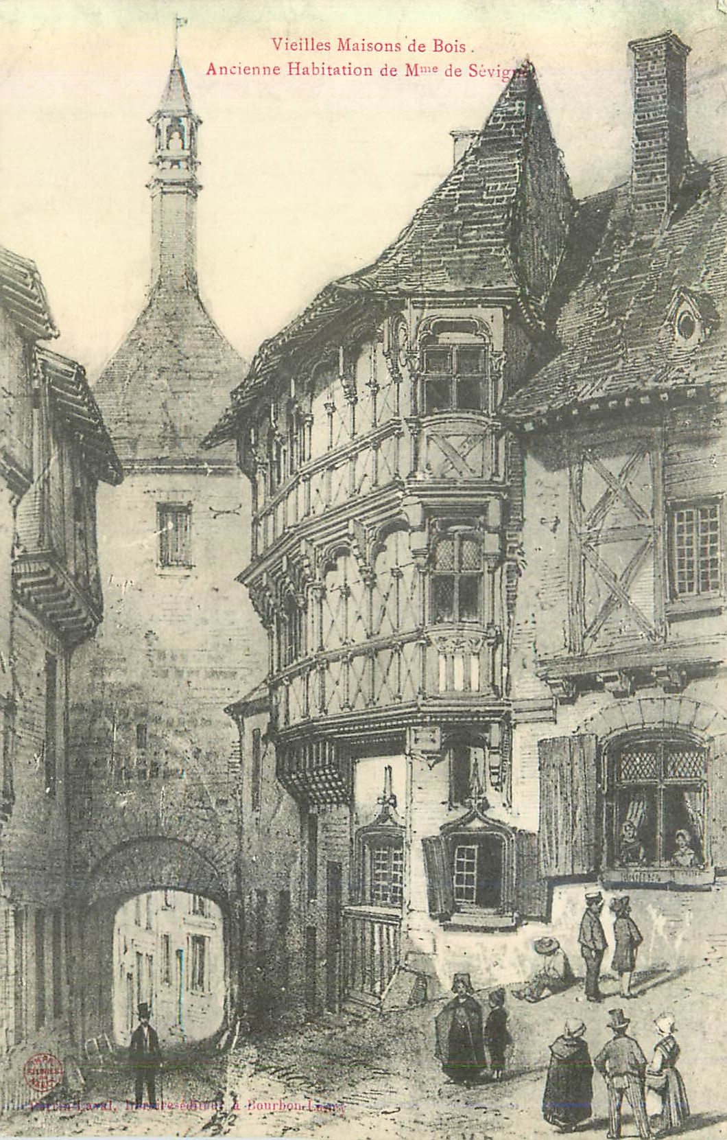CPA Vieilles Maisons de Bois Ancienne Habitation de Mme de Sevigne