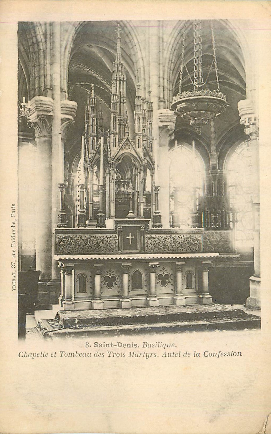 Basilique Saint-Denis — Chapelle et Tombeau des Trois Martyrs, Autel de la Confession — YIEBAT, rue Faillouche, Paris
