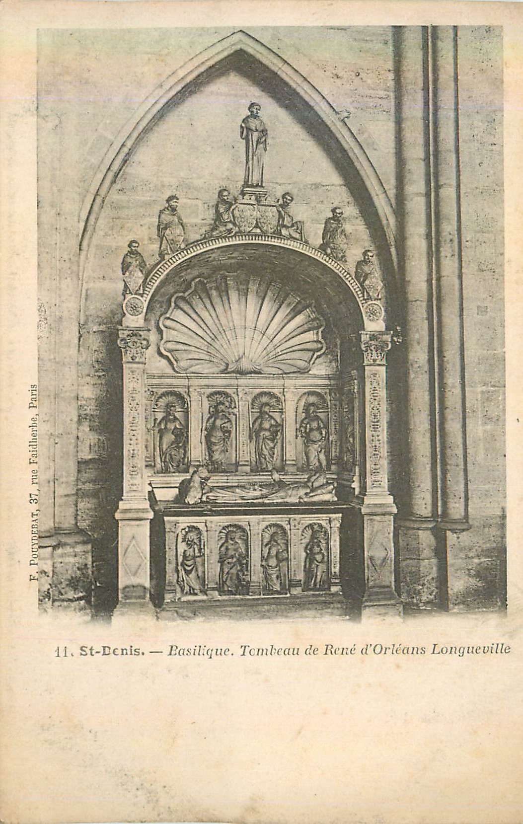 CPA St Denis Basilique Tombeau de Rene d'Orleans Longueville