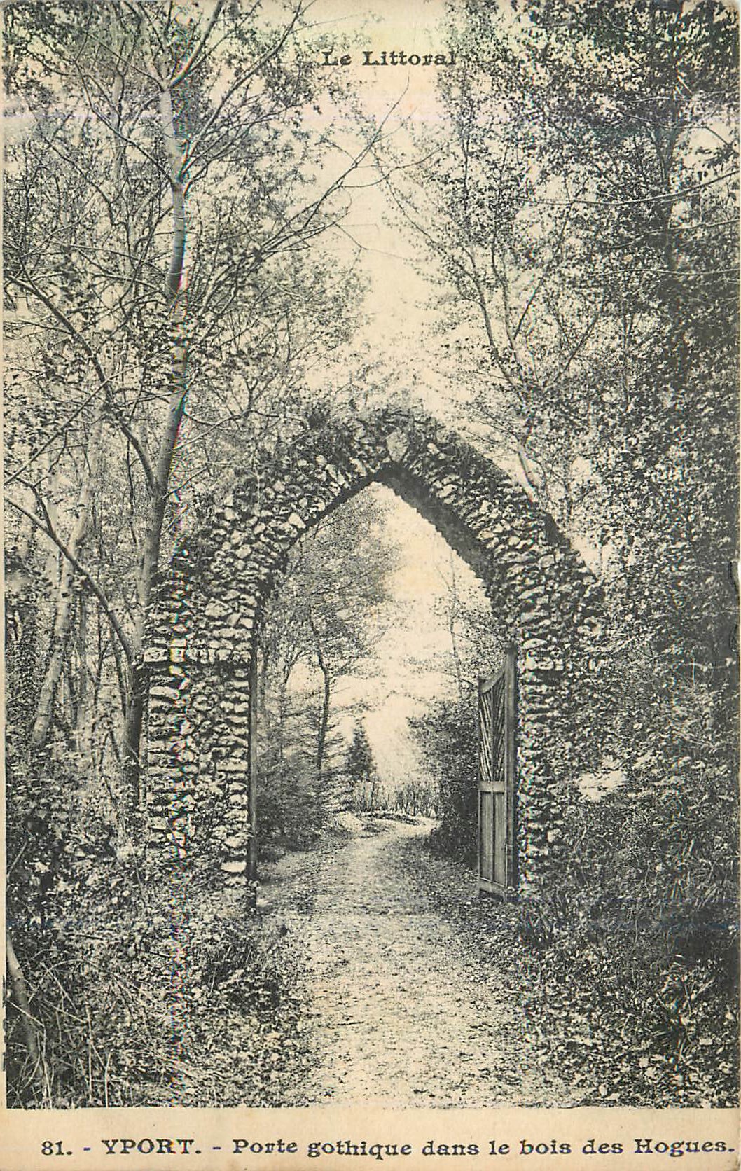 CPA Yport Porte Gothique dans le Bois des Hogues