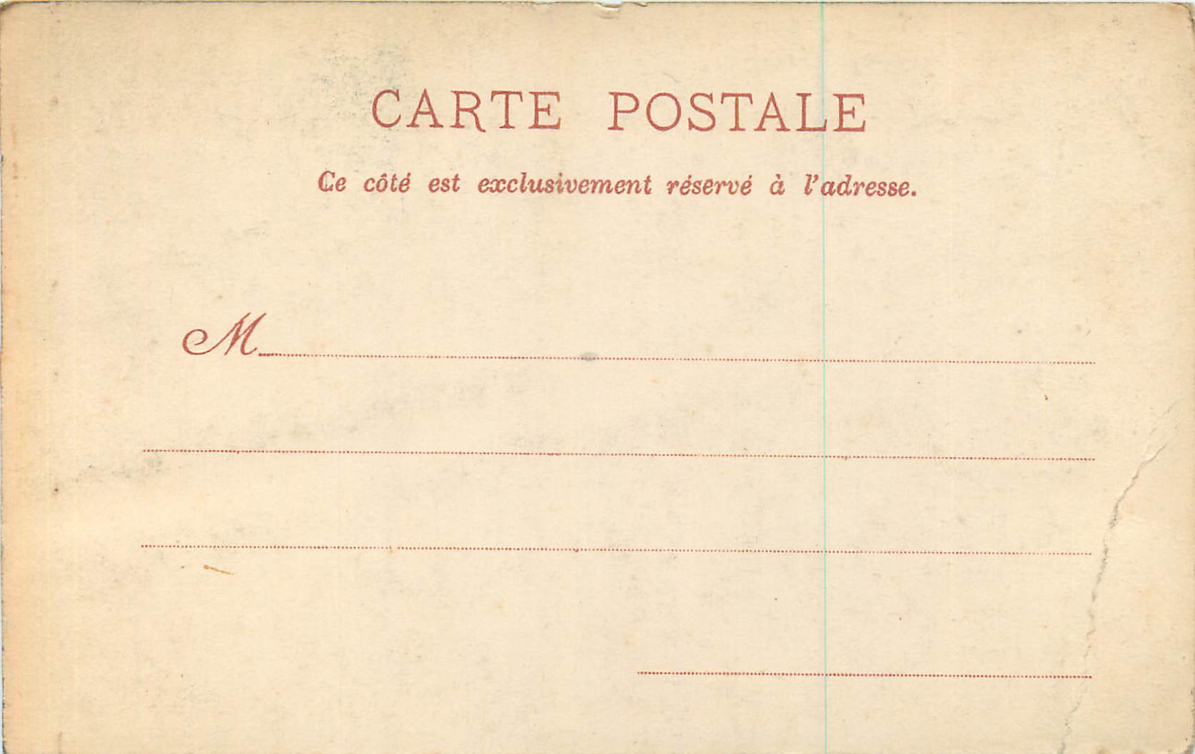 CPA Yport Porte Gothique dans le Bois des Hogues — Rückseite