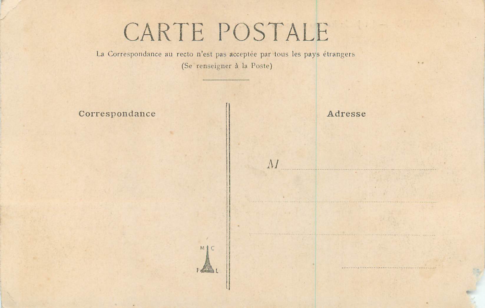 CPA Dieppe La Jetee Est ou Jetee du Pollet Phare — Rückseite