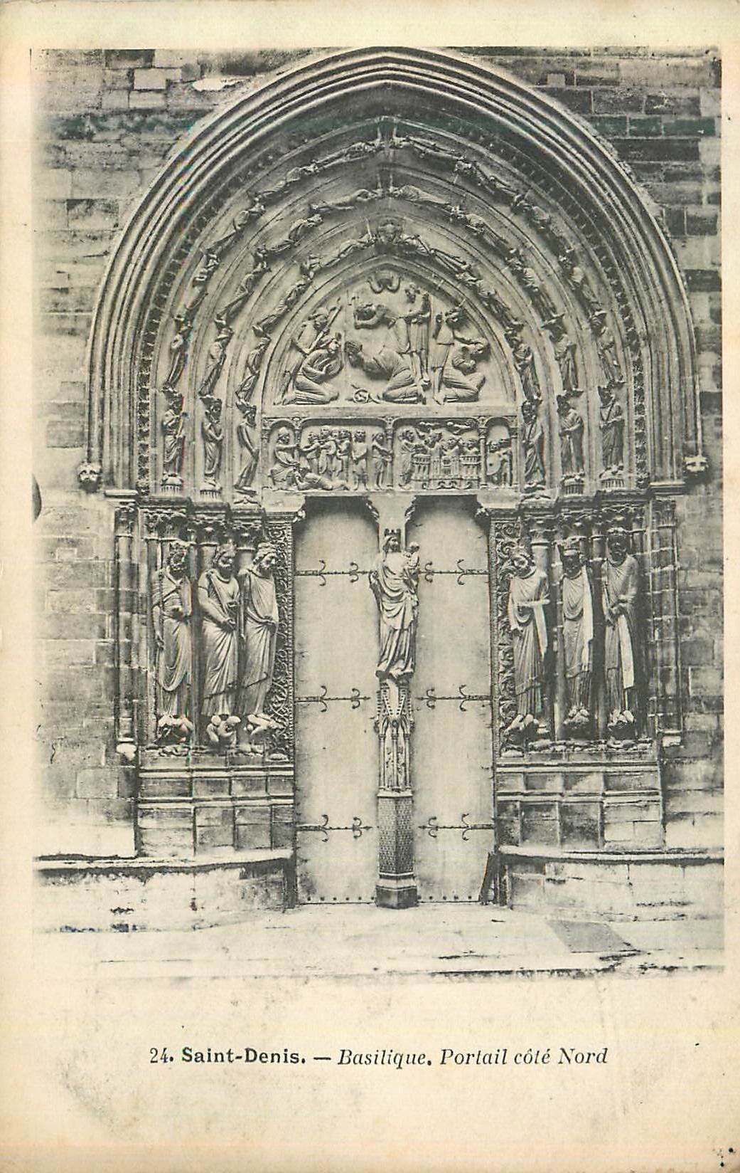 Saint-Denis — Basilique, Portail côté Nord — F. FOUYDEBAT, 37, rue Faidherbe, Paris