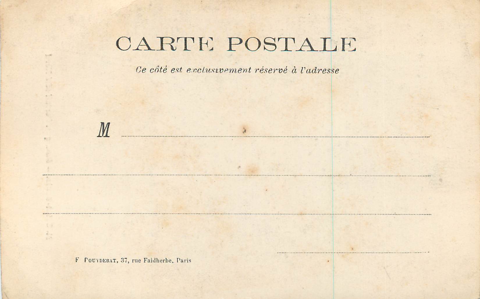 Saint-Denis — Basilique, Portail côté Nord — F. FOUYDEBAT, 37, rue Faidherbe, Paris — Verso
